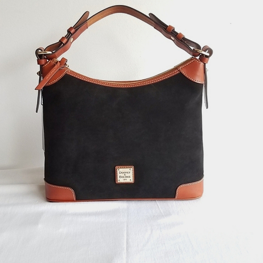 Dooney & Bourke Suede Hobo Handbag Limited Edition - Picture 6 of 12